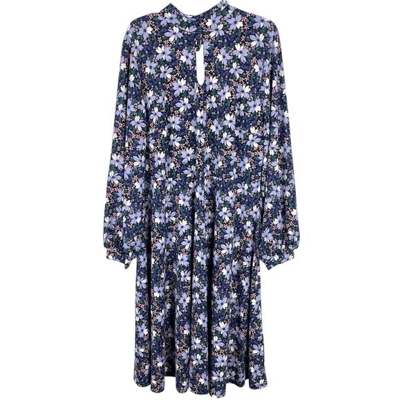 Eloquii Dresses & Skirts - Eloquii Floral Dress Womans Sz 18 Boho Prairie Balloon Sleeve Ditzy Floral NWT